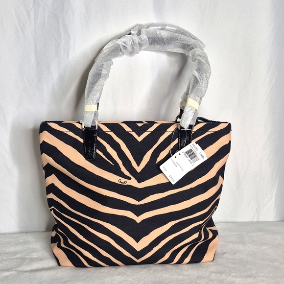Coach Black and Tan Zebra Print Shoulder Bag And Wristlet - Picture 7 of 17